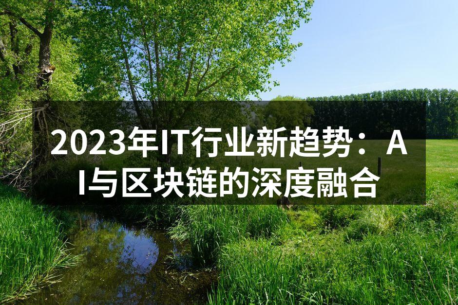 2023年IT行业新趋势：AI与区块链的